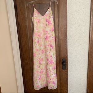 Vintage Cottage Core Floral Maxi Dress